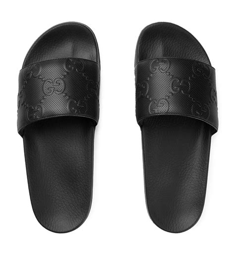 gucci gg slides black|gucci gg cutout slides.